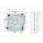 SanotechnikHAWAII kültéri medence, gyöngyházfehér