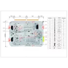 Sanotechnik MAURITSIUS kültéri medence, gyöngyházfehér