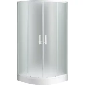 Sanotechnik Íves sarokkabin 2 tolóajtóval, fehér