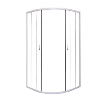 Sanotechnik Íves sarokkabin két tolóajtóval, fehér, 80 cm