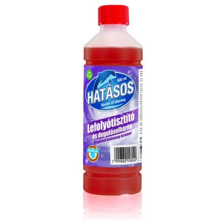 Hatásos lefolyótisztító és duguláselhárító 500ml 0,55 kg