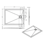 Zuhanytálca, West Zara 80x120 cm, cream