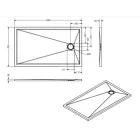 Zuhanytálca, West Zara 90x120 cm, cream