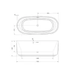 Kád, Aquatrend Float szabadonálló akril led hangulatvilágítással