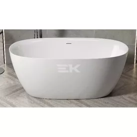   Kád, Aquatrend Barcelona szabadonálló akril fehér lefolyóval