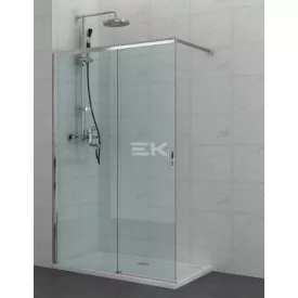 Sanotechnik ELITE zuhanyfal tolóajtóval (5/6 mm)