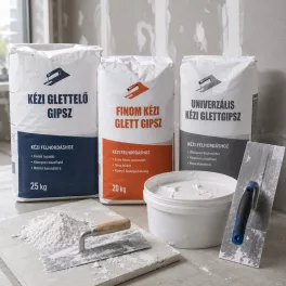 Kézi glettelő gipszek